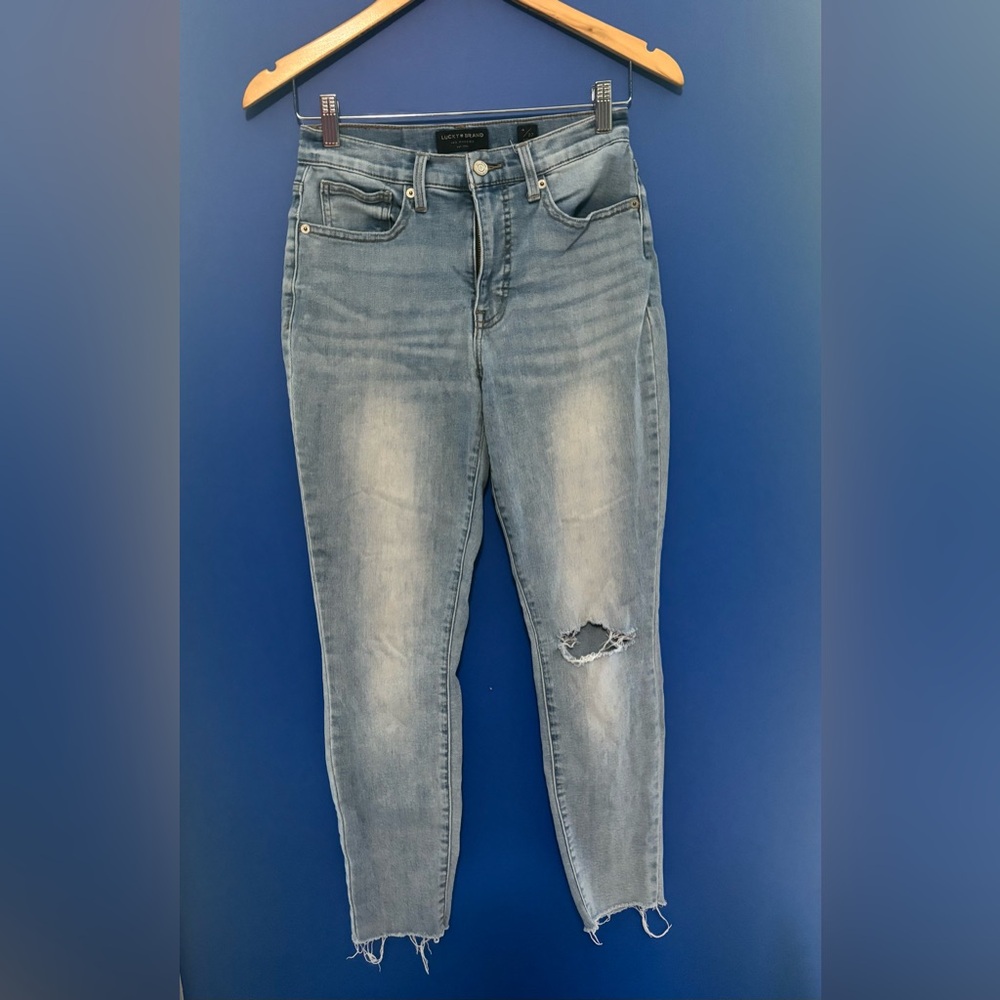 {Lucky Brand} High Rise Skinny Brigette Ankle Women's Blue Jeans Size 4
